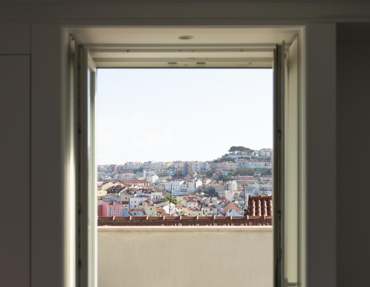 Uma vista geral da montanha ou uma vista da montanha a partir do hotel