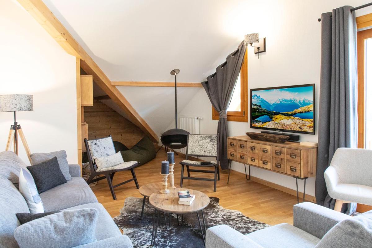 Coin salon dans l'établissement TERRESENS - LES EDELWEISS