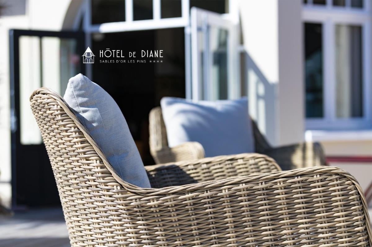 Coin salon dans l'établissement Hotel De Diane