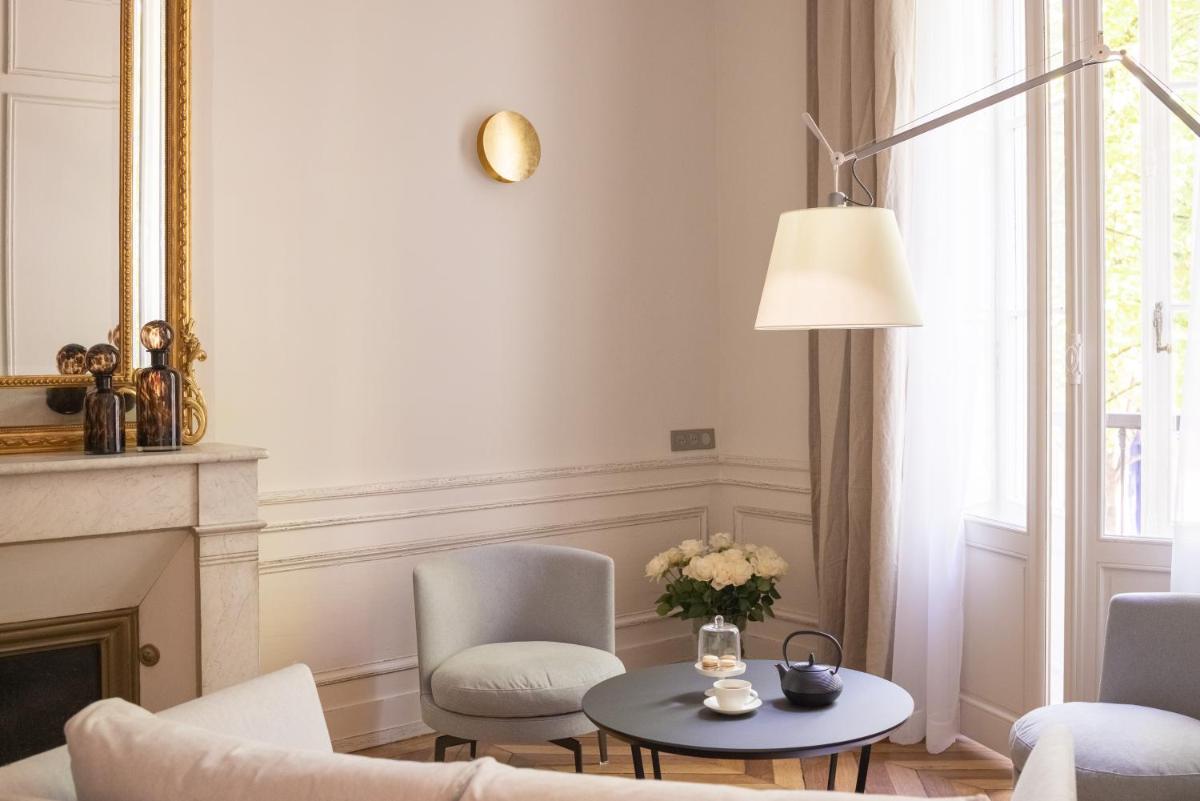 Coin salon dans l'établissement Villas Foch Boutique Hotel & Spa Bordeaux