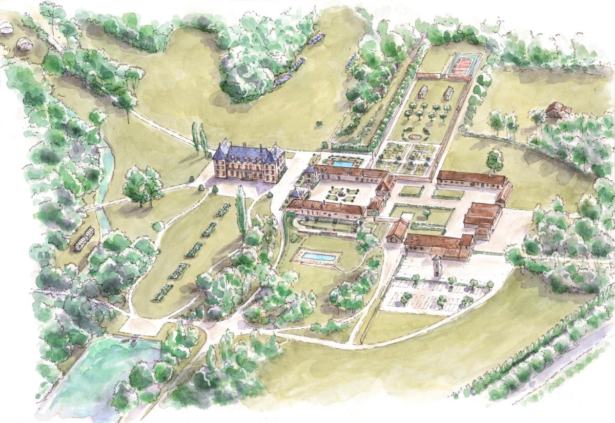 Plan de l'établissement La Borde en Sologne Château & Spa