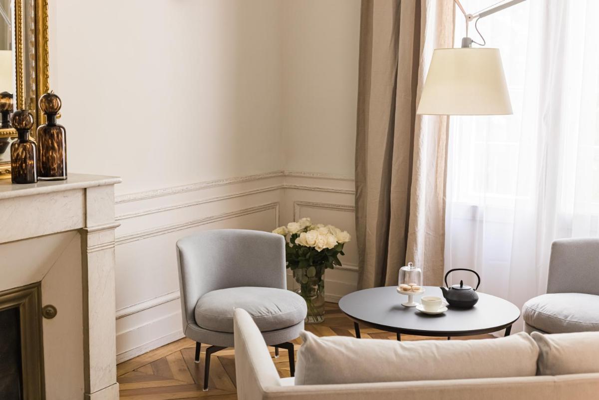 Coin salon dans l'établissement Villas Foch Boutique Hotel & Spa Bordeaux