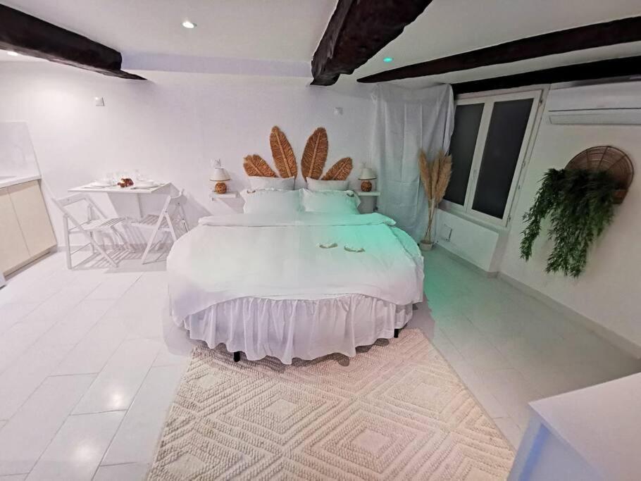 Studio équipé avec Lit rond / baignoire ilot / Table massage Aux Arcs - Housity
