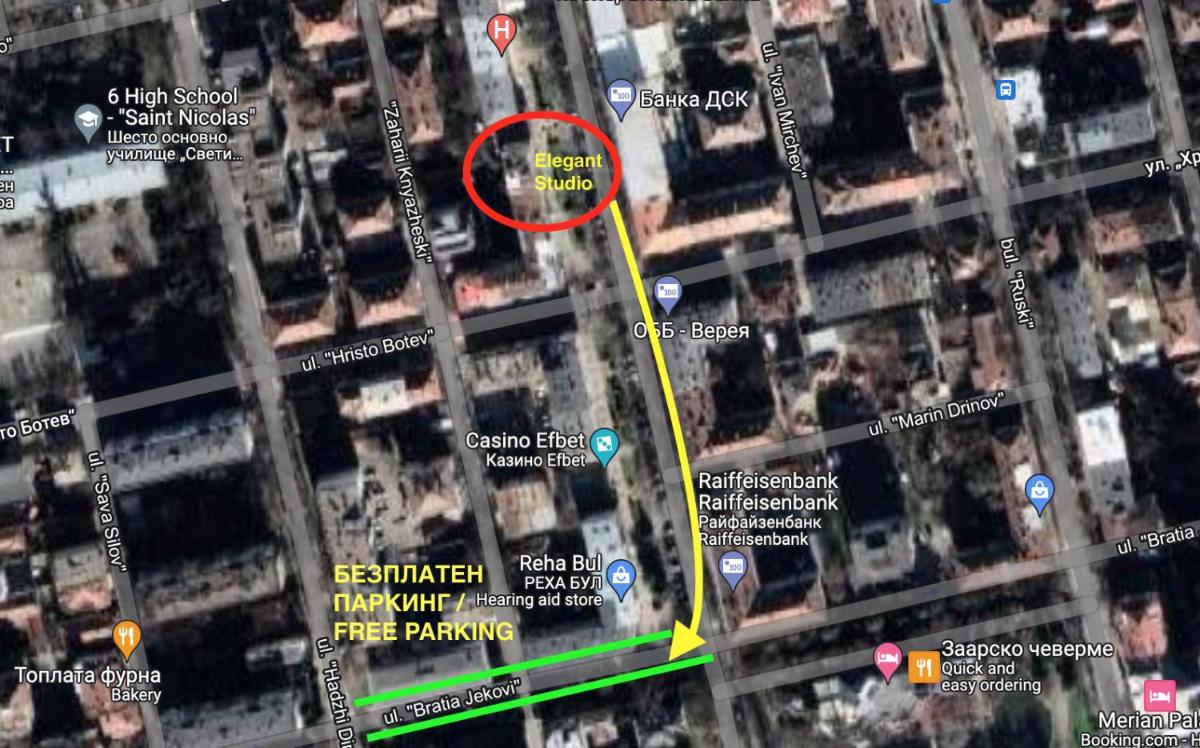 Elegant Studio for 4 Persons in Center & Parking - Housity