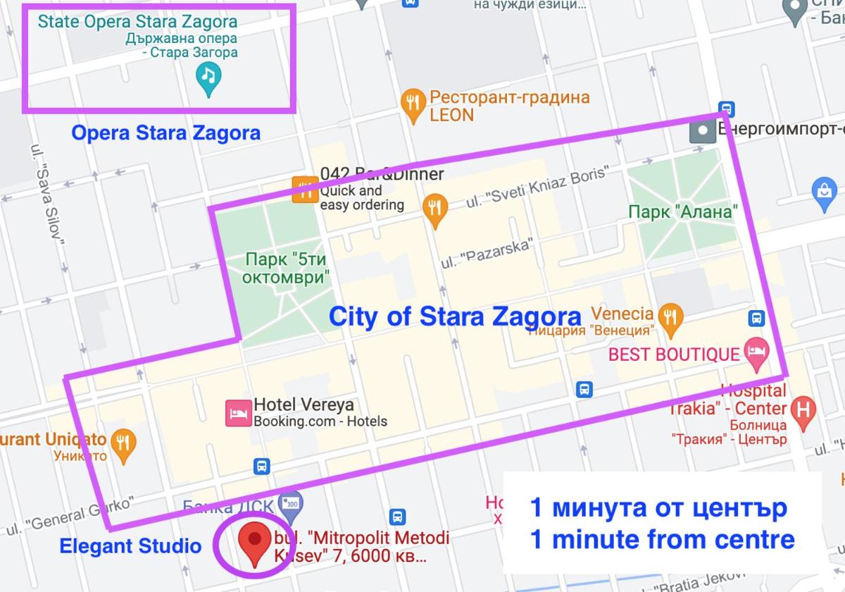 Elegant Studio for 4 Persons in Center & Parking - Housity