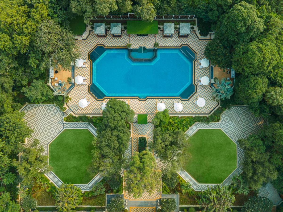 an overhead view of a pool in a park at Taj Mahal, New Delhi in New Delhi