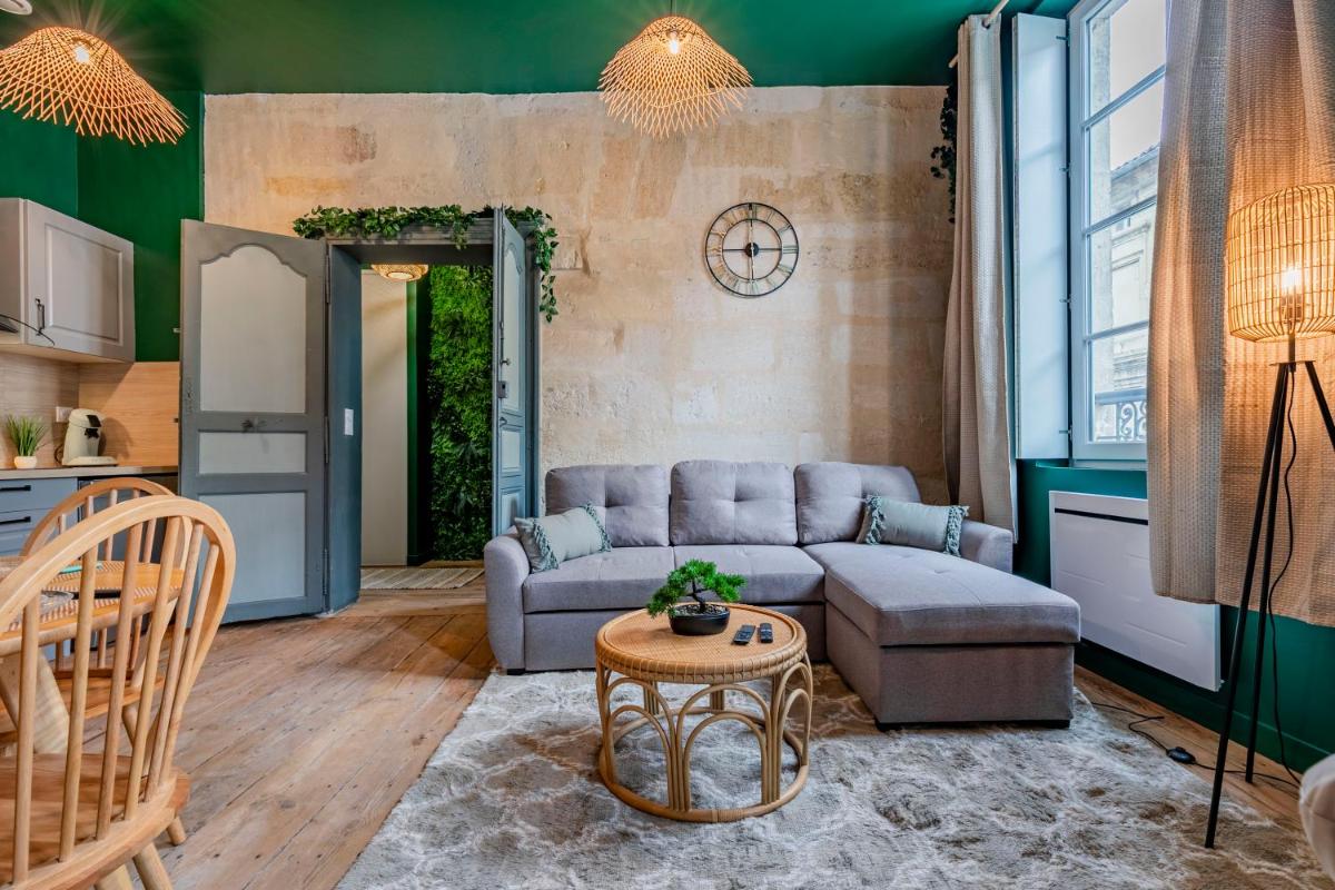 Suitetrails - Appartement Jungle - Libourne Centre - 4 pers - Sauna - Netflix