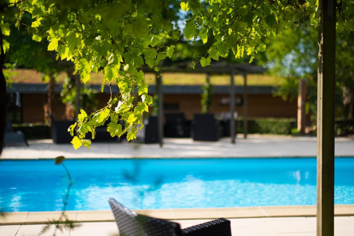 Piscine de l'établissement Logis Hôtel Domaine du Moulin Cavier - Restaurants & Spa ou située à proximité