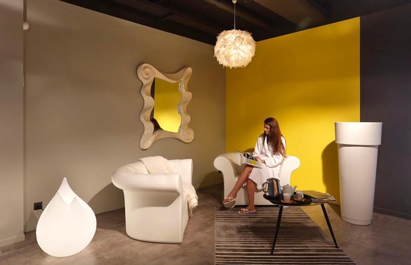 Coin salon dans l'établissement Altos Hotel & Spa