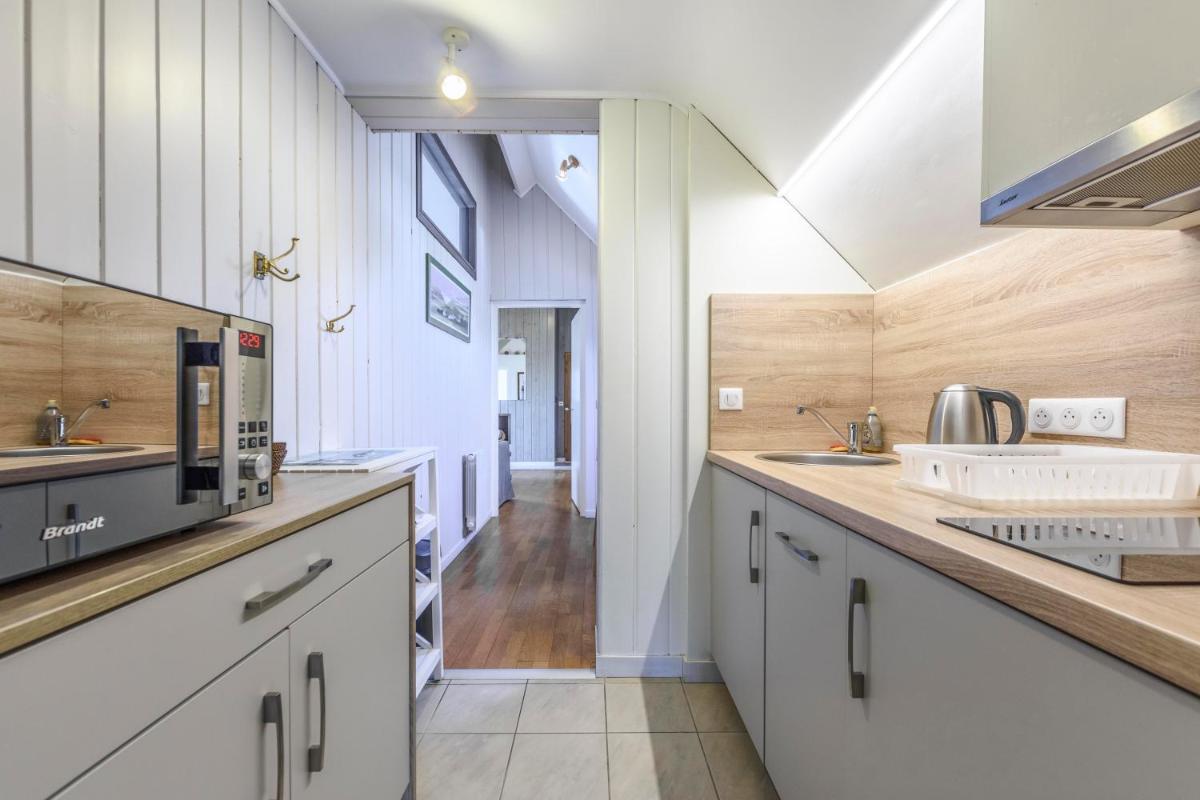 Cuisine ou kitchenette dans l'établissement La Désirade - Hôtel, Spa & Restaurant