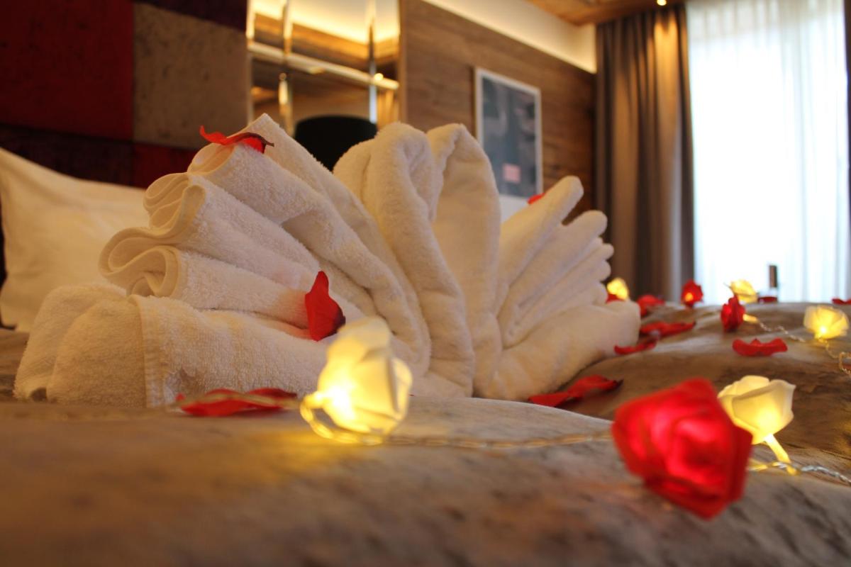 Ein Bett oder Betten in einem Zimmer der Unterkunft Ortner's Resort