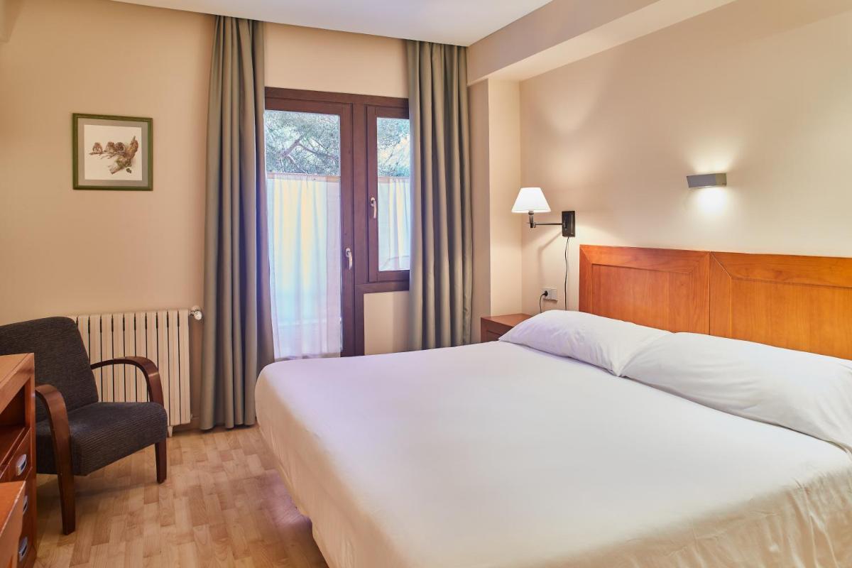 Cama o camas de una habitación en Silken Ordesa