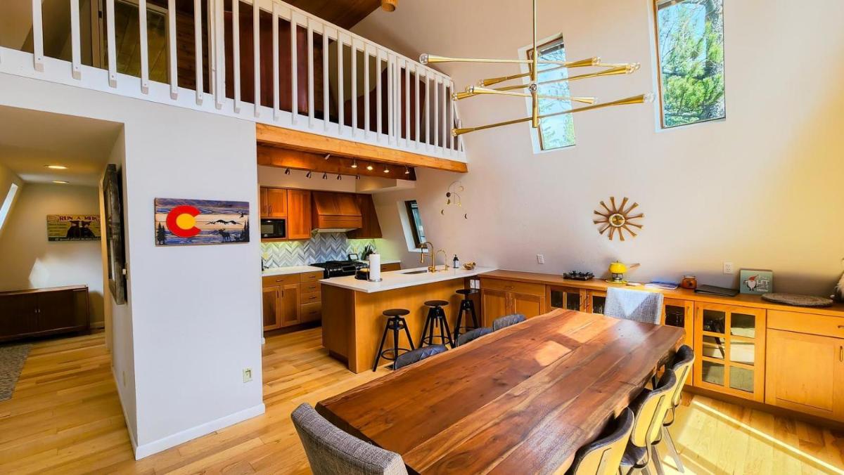 Mid Century Glam Chalet in the Woods with Hot Tub! - Housity