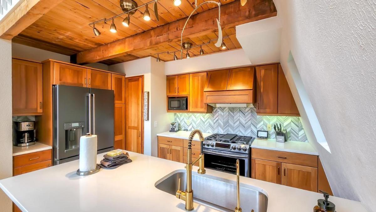 Mid Century Glam Chalet in the Woods with Hot Tub! - Housity