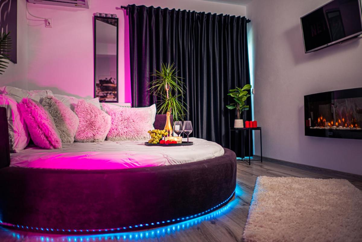 Suitetrails - Apartament Craiova Modern Space Semineu Pat Rotund