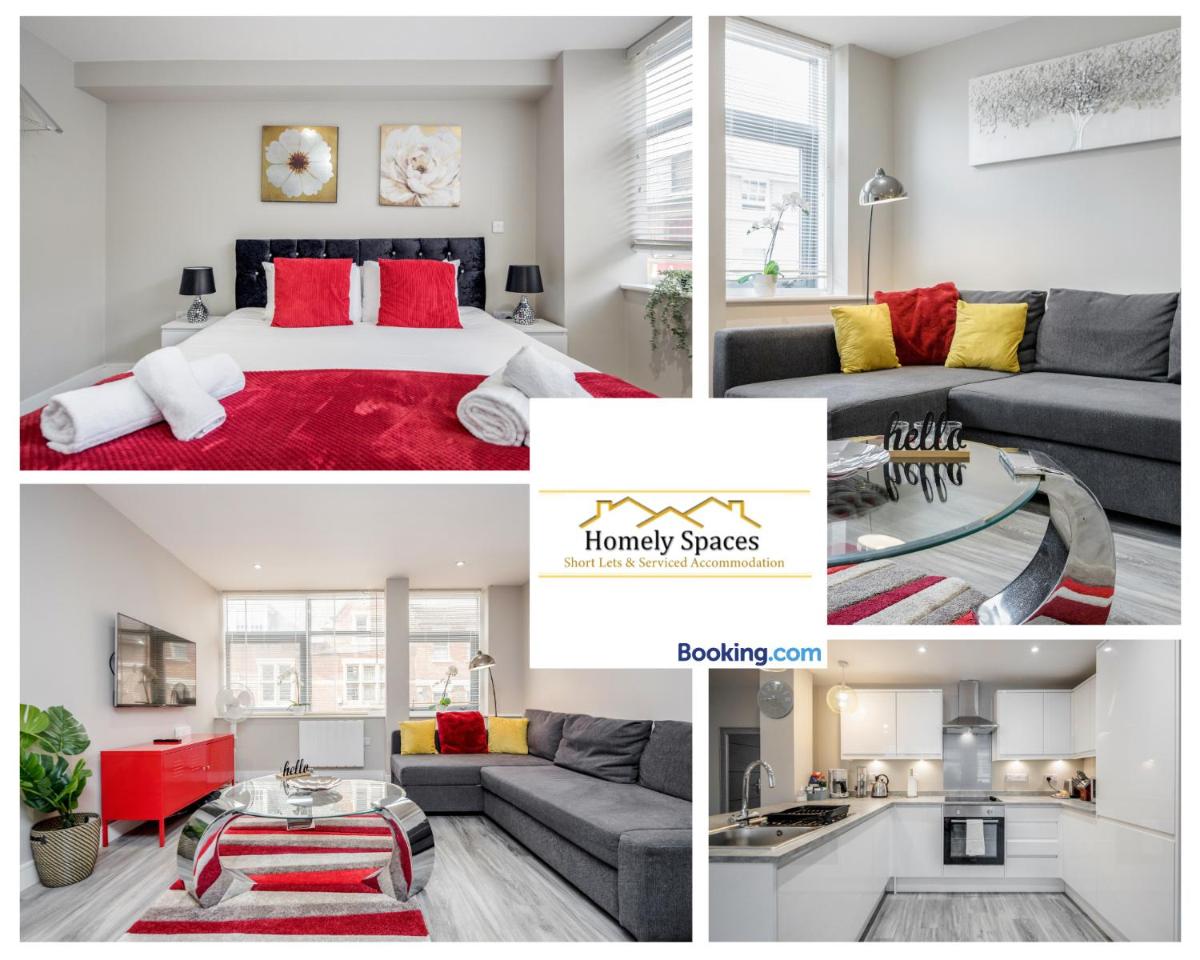The Glasshouse 1BR 30pc-OFF MONTHLY STAYS By Homely Spaces Short Lets & Serviced Accommodation with PARKING - Housity