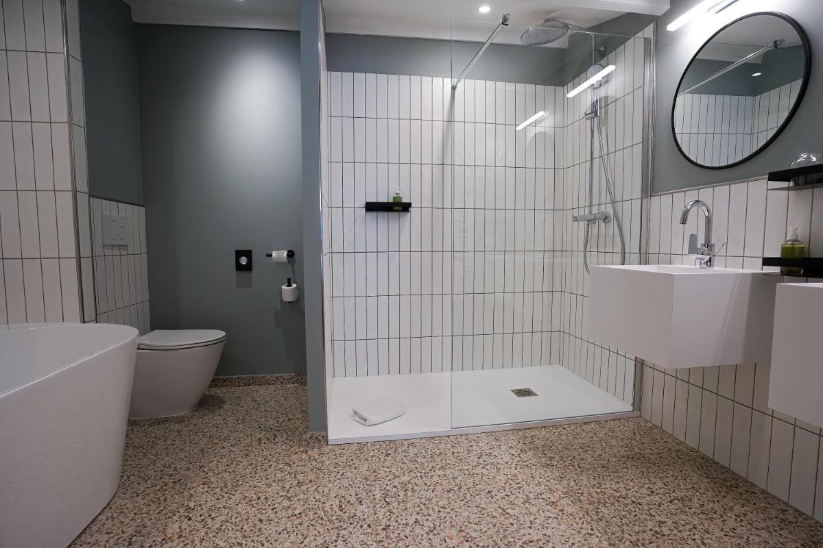Salle de bains dans l'établissement Quintessia