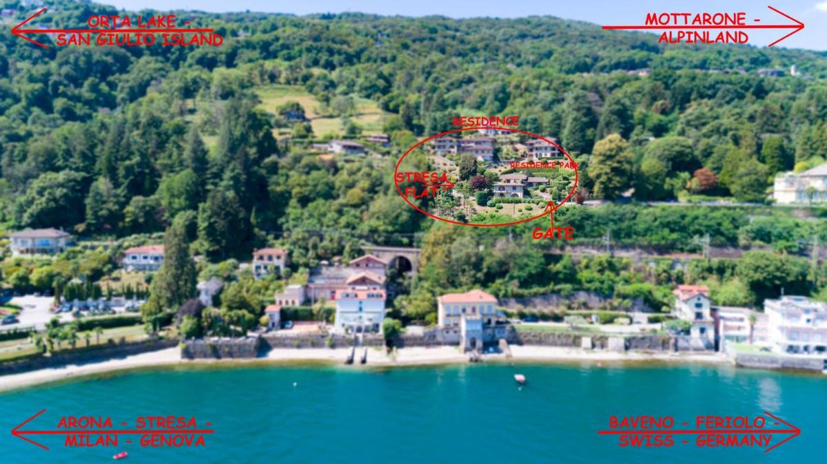 Appartamento vista Lago, giardino spiaggia a Stresa vista Isole Borromee e Golfo Borromeo - STRESAFLAT - Housity