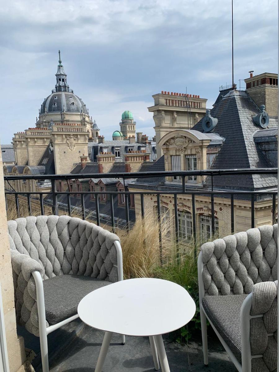 Balcon ou terrasse dans l'établissement Grand Hotel Saint Michel