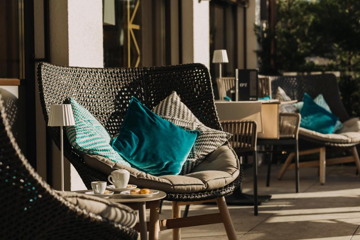 Ein Sitzbereich in der Unterkunft Ortner's Resort