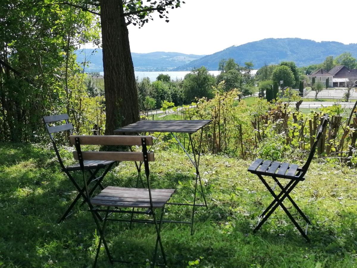 Attersee Studio-Apartment mit Eigen-Garten und unverbautem Seeblick - Housity