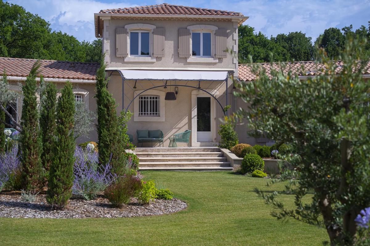 Jardin de l'établissement Le Vallon de Valrugues Hotel Spa & Villas