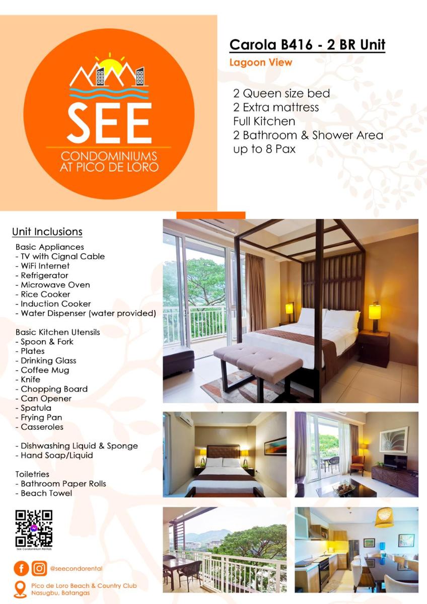 Carola B416 at Pico de Loro Beach and Country Club by SEE Condominiums - Housity