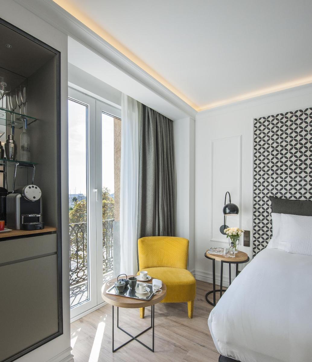 Cama o camas de una habitación en Serras Barcelona