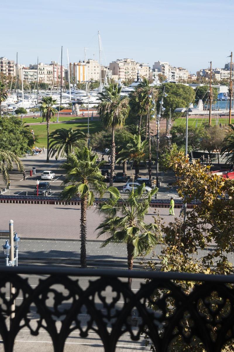 Vista general de Barcelona o vista desde el hotel