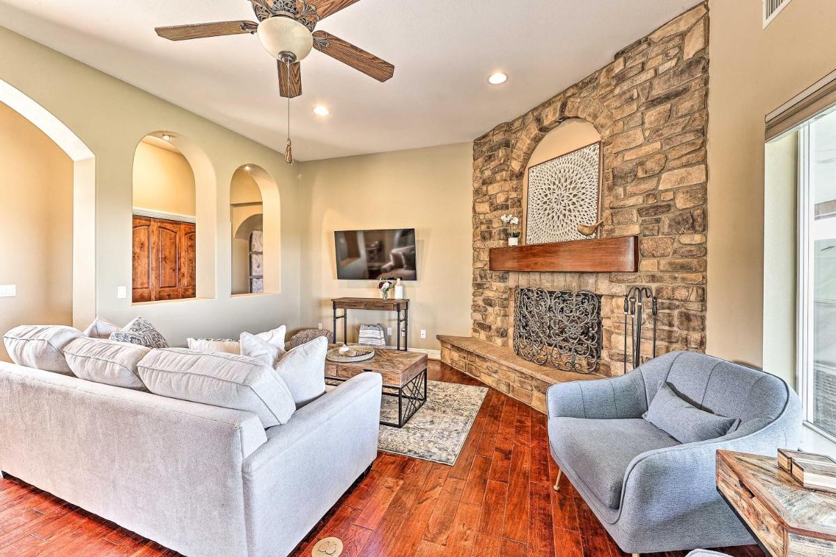 Spanish-Style Home with Patio and Vineyard Views! - Housity