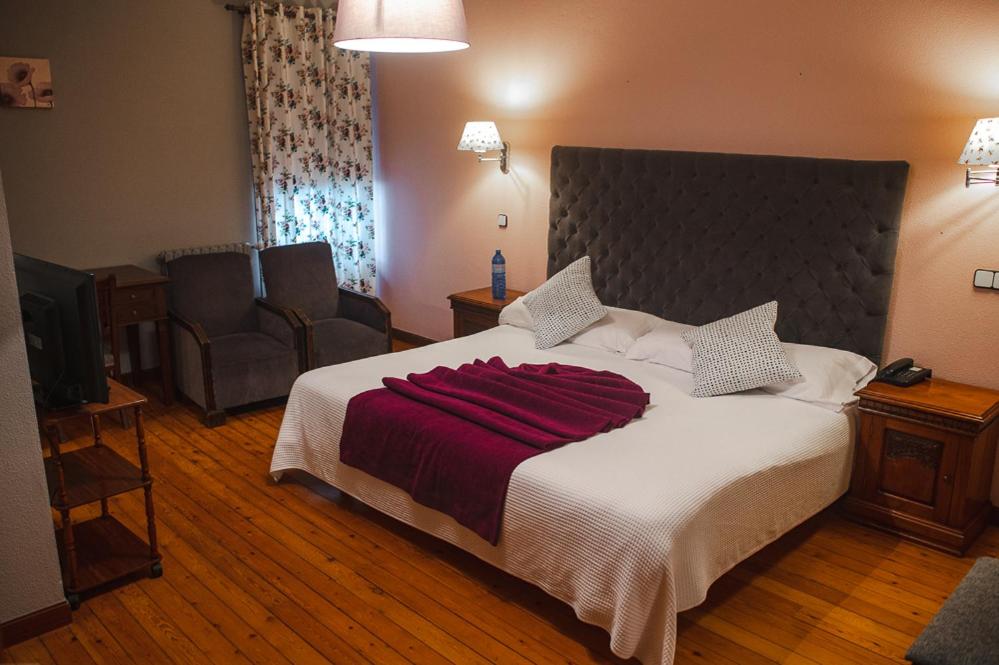 Cama o camas de una habitación en Balneario de Corconte