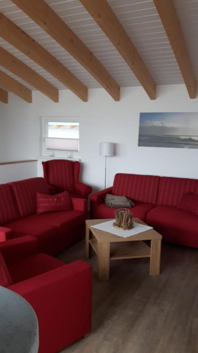 Ein Sitzbereich in der Unterkunft Schwimmende Häuser im BALTIC SEA RESORT