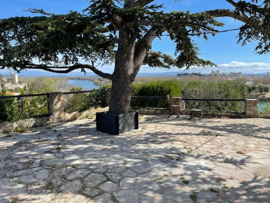 Villa Belair à Proximité d'Avignon 6 couchages-Petite piscine à débordement avec vue Panoramique - Housity