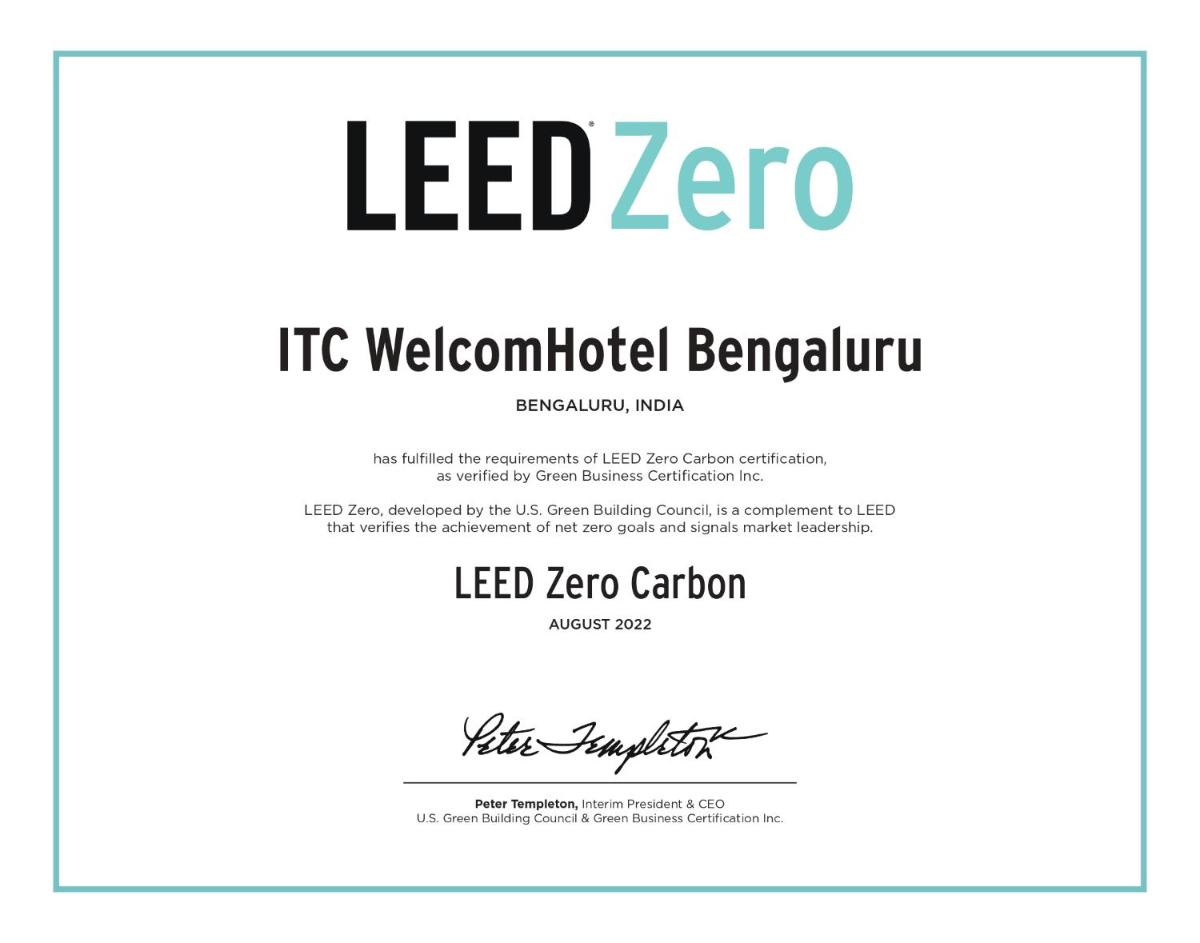 a label for a led zero ic multimedia barium at Welcomhotel by ITC Hotels, Richmond Road, Bengaluru in Bengaluru