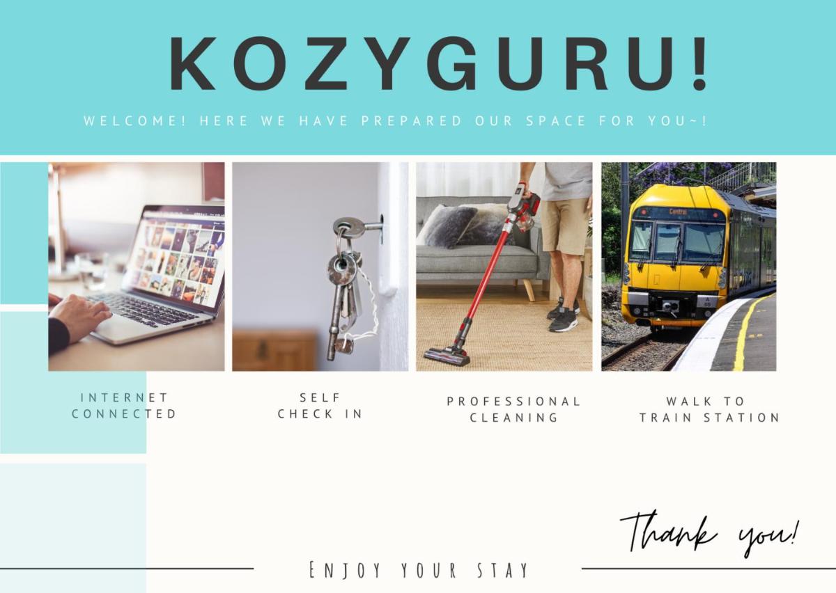 KozyGuru / Rockdale / Spacious Modern 2 Bedrooms Holiday Home NRO147 - Housity