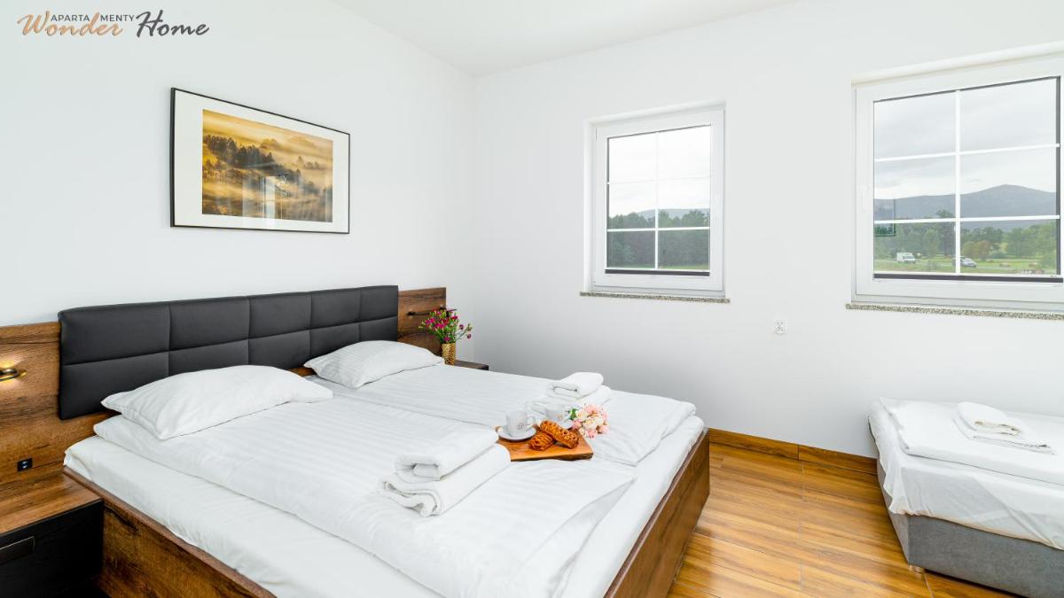 Wonder Home - Apartamenty Halo Karkonosze z ogrodem, sezonowym basenem, placem zabaw i widokiem na Śnieżkę - zlokalizowane blisko Karpacza - Hizvo