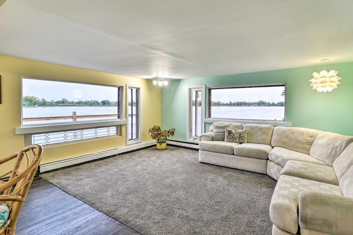Riverfront Algonac Home with Shared Backyard! - Housity