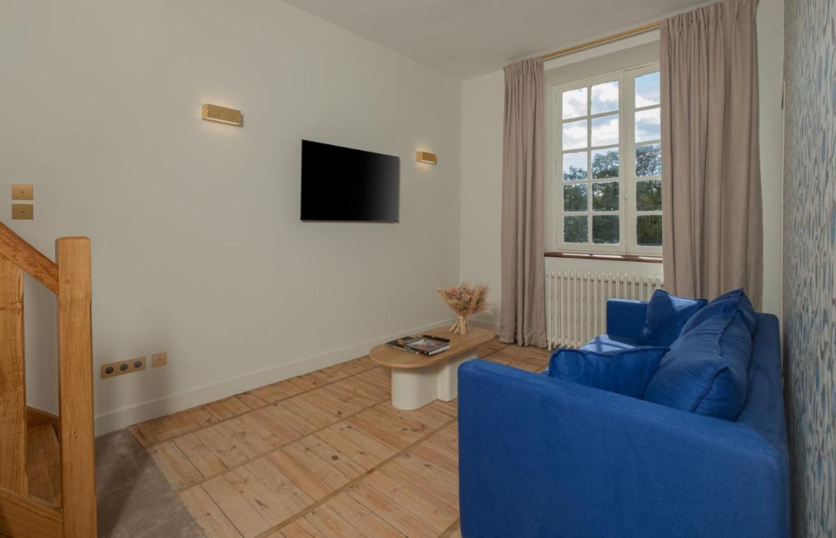 Télévision ou salle de divertissement dans l'établissement La Borde en Sologne Château & Spa