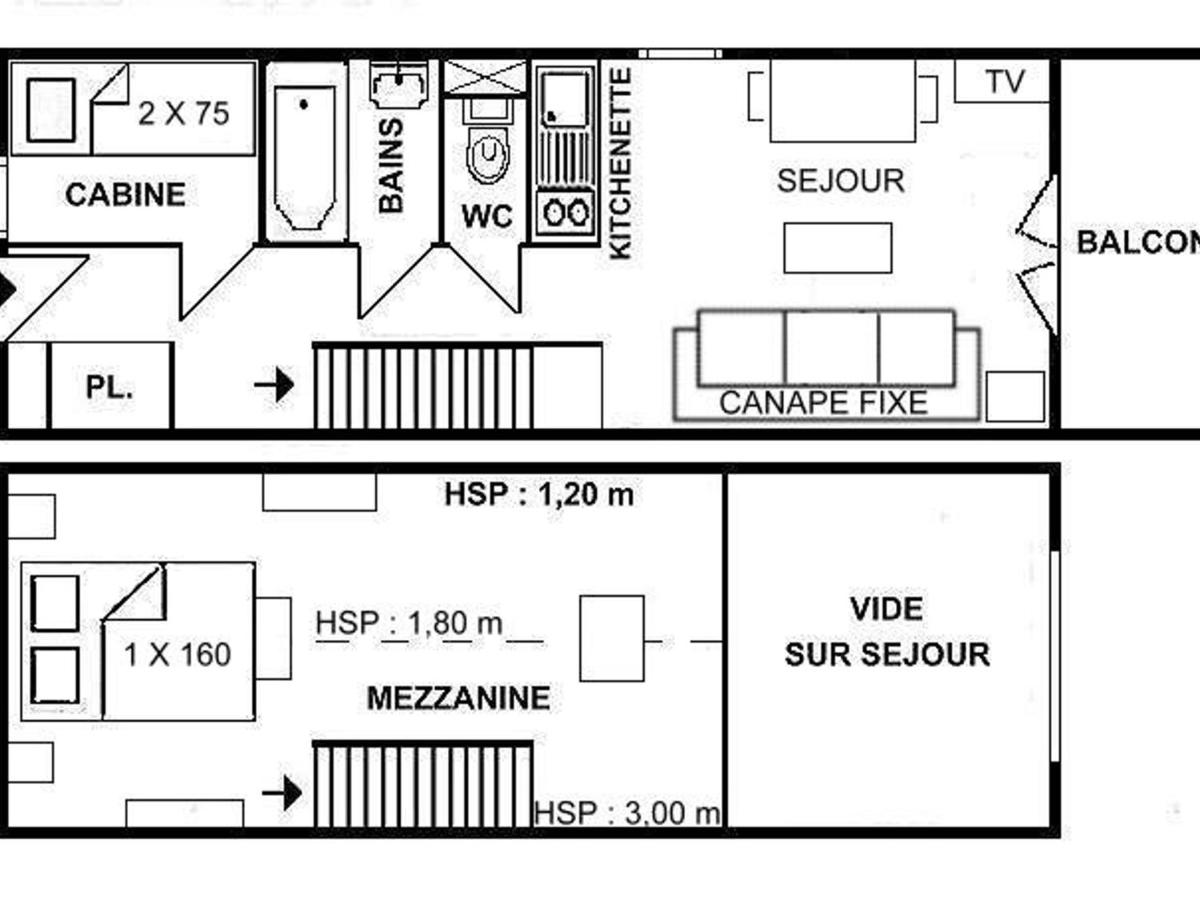 Studio Cabine Mezzanine aux Saisies - Centre Station, Balcon Sud, 4 Pers, 2 étoiles - FR-1-594-100 - Housity