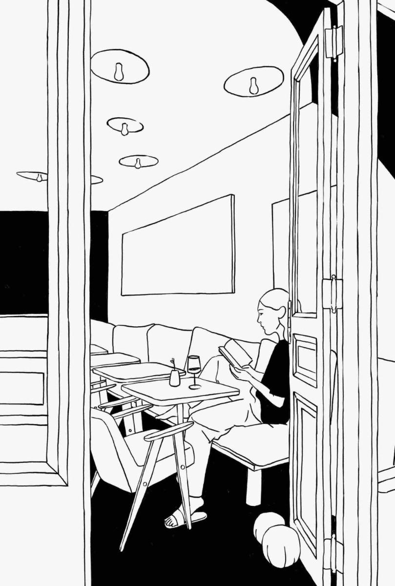 Coin salon dans l'établissement Hôtel La Nouvelle République & Hammam
