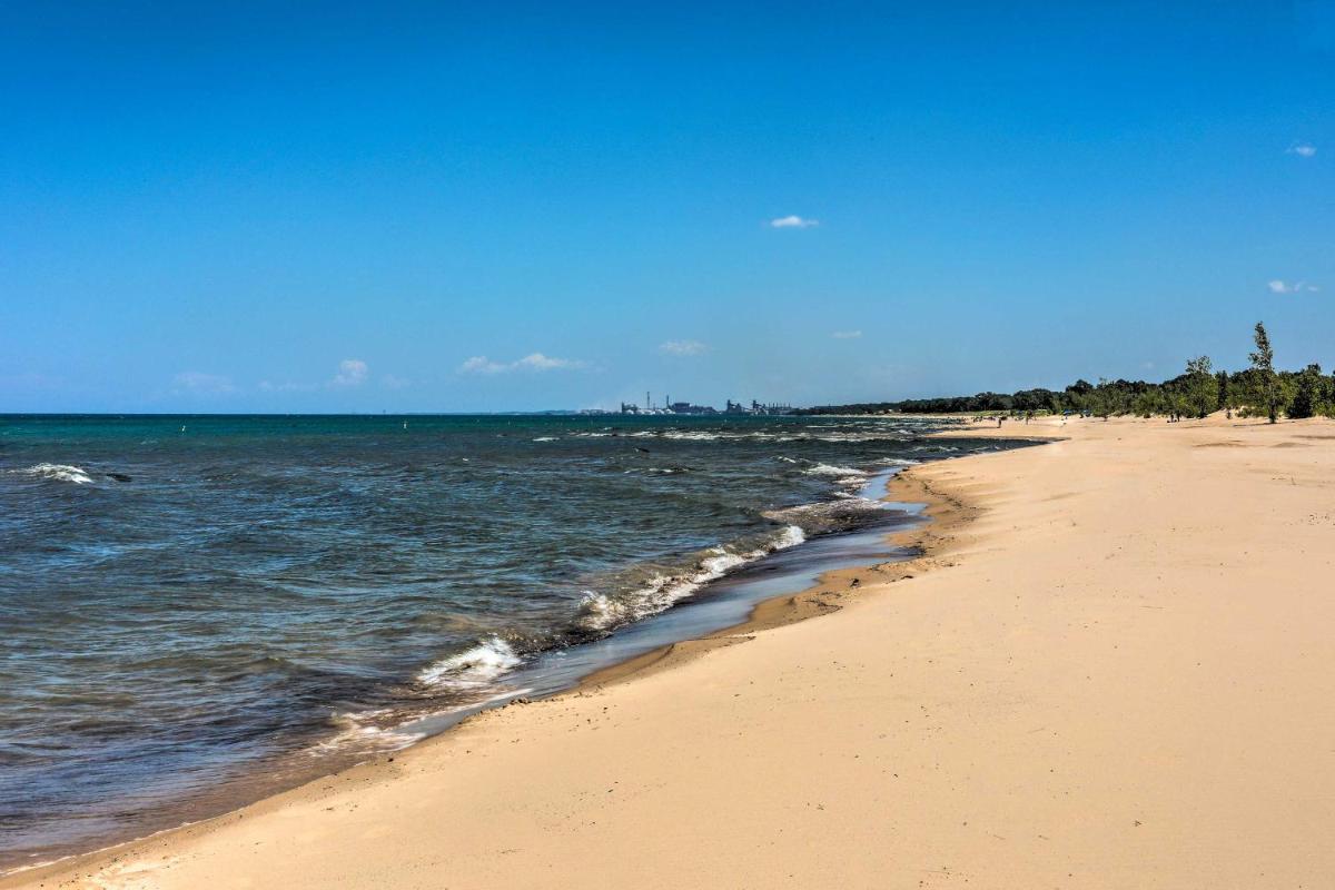 Modern Home with Grill, Steps to Lake Michigan! - Housity