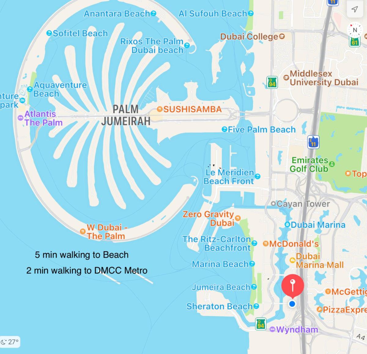 Private gorgeous Room with Marina view with Shared Kitchen in Shared Apartment - Housity
