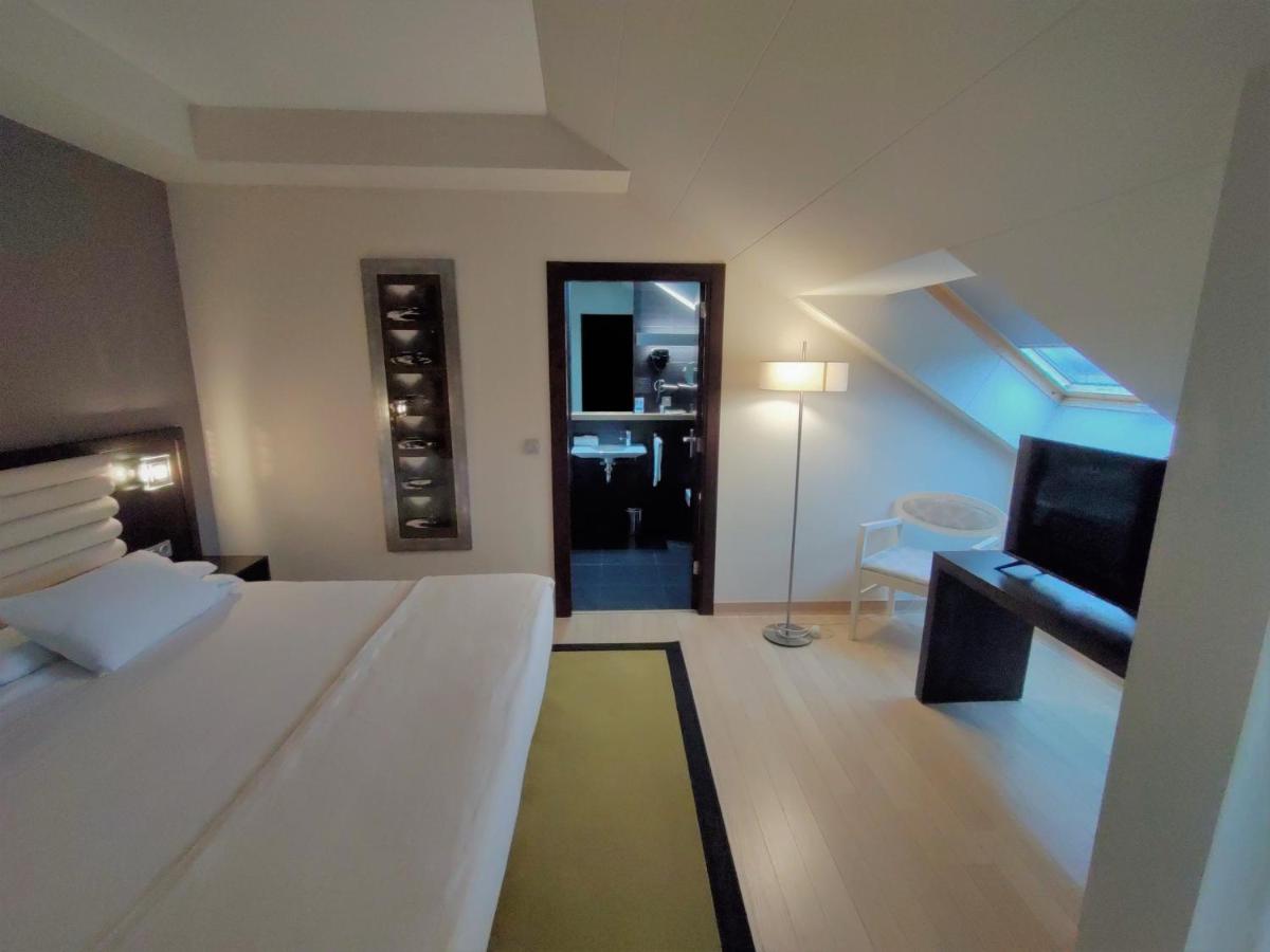 Cama o camas de una habitación en Hotel Bienestar Moaña