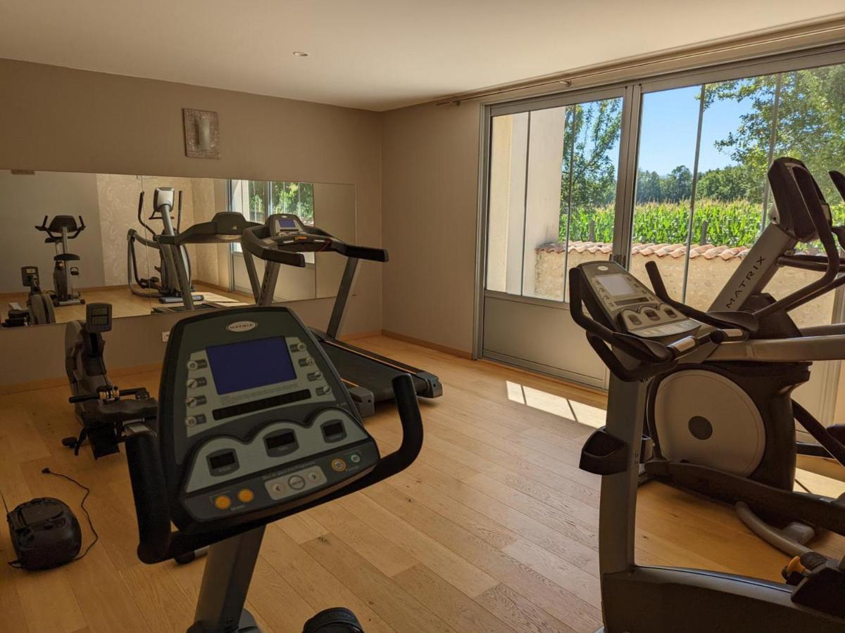 Gîte rénové avec piscine chauffée, sauna, fitness et jardin à Salles-de-Barbezieux - FR-1-653-218 - Housity