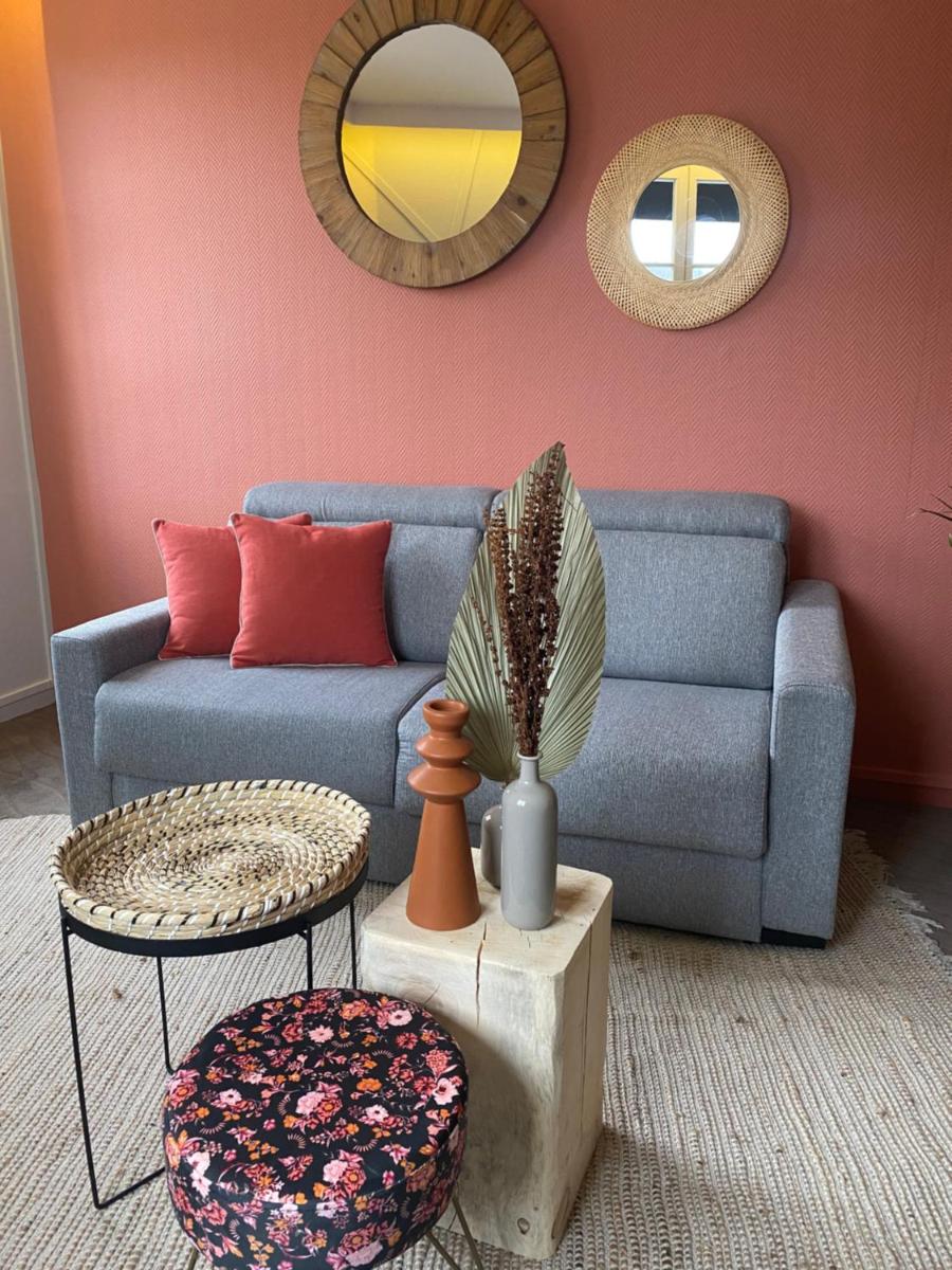 Coin salon dans l'établissement Hotel Normandy