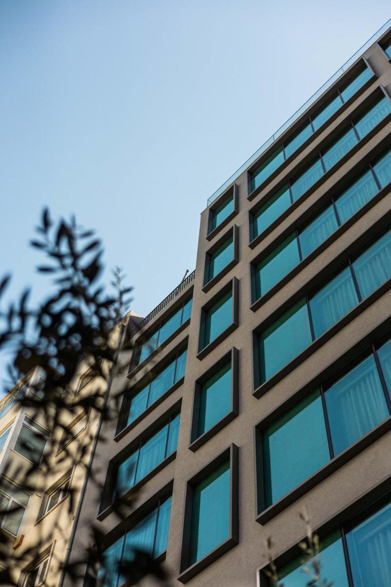 O edifício onde o hotel está situado