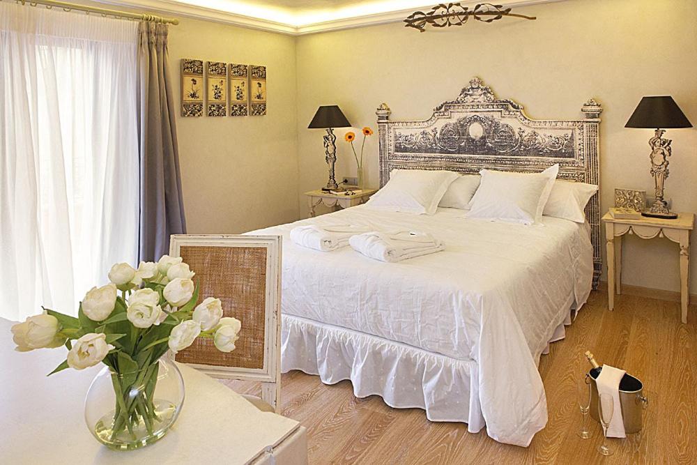 Cama o camas de una habitación en Hotel Sa Calma