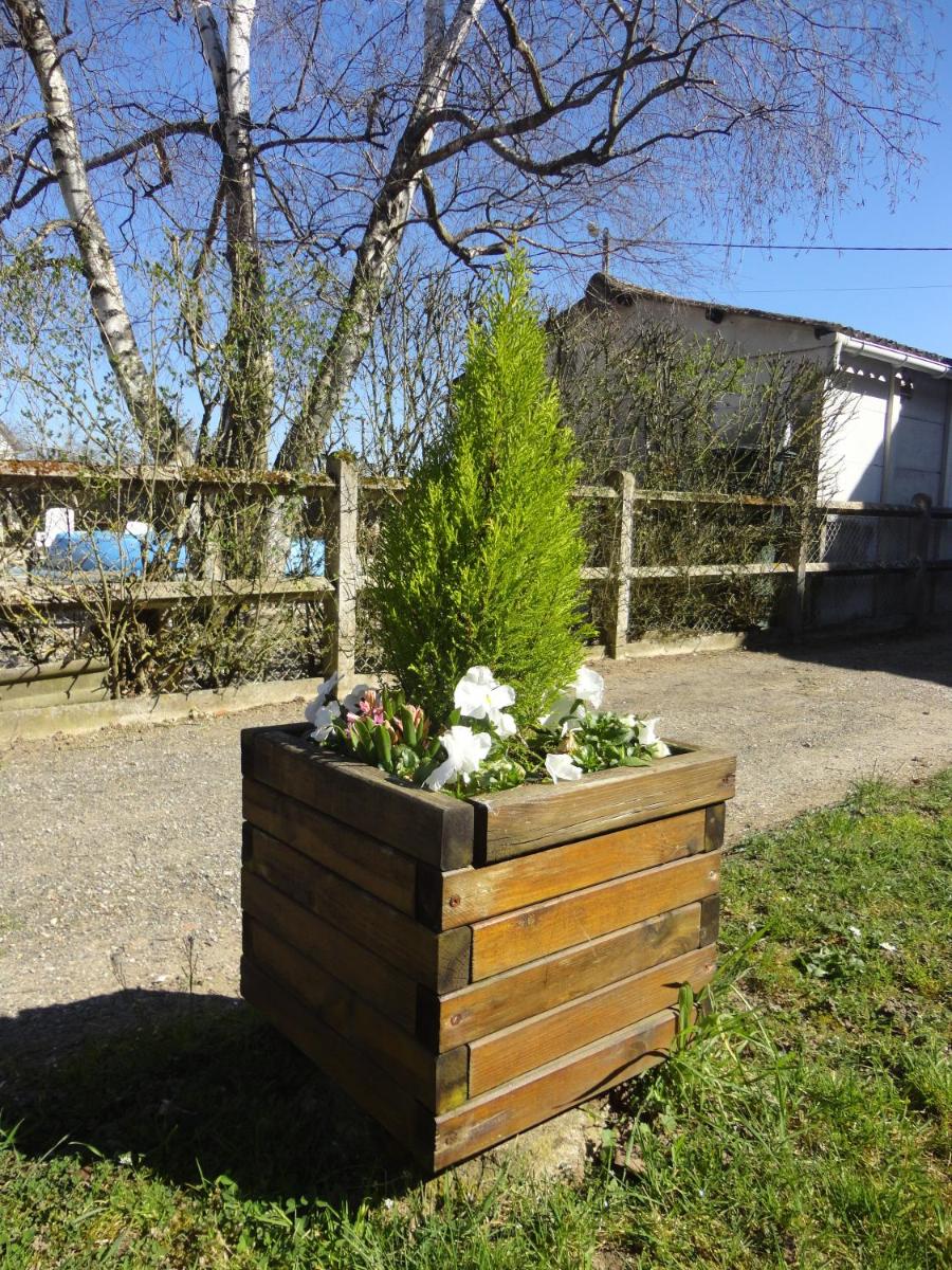 Jardin de l'établissement Logis Hotel Le Nuage