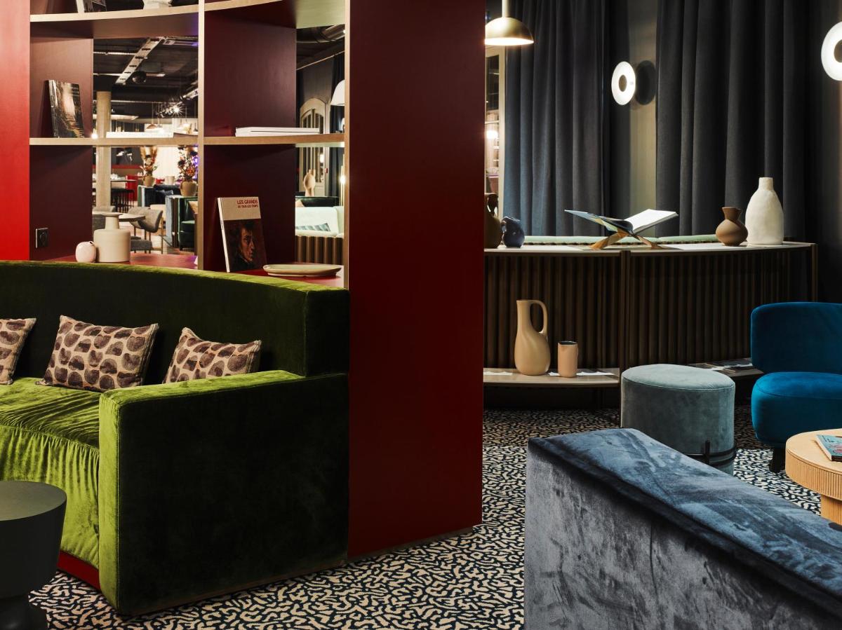 Coin salon dans l'établissement TRIBE Hôtel Le Touquet