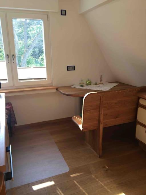 Ferienwohnung Apartment Doppelzimmer in der Villa Naturpark Rheinblick, ruhig, Aussicht, Pool - Hizvo